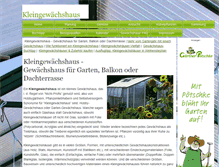 Tablet Screenshot of kleingewaechshaus.de